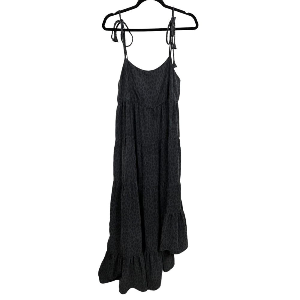 Unsubscribed Silk Printed Dress Size 8 Asymmetrical Hem